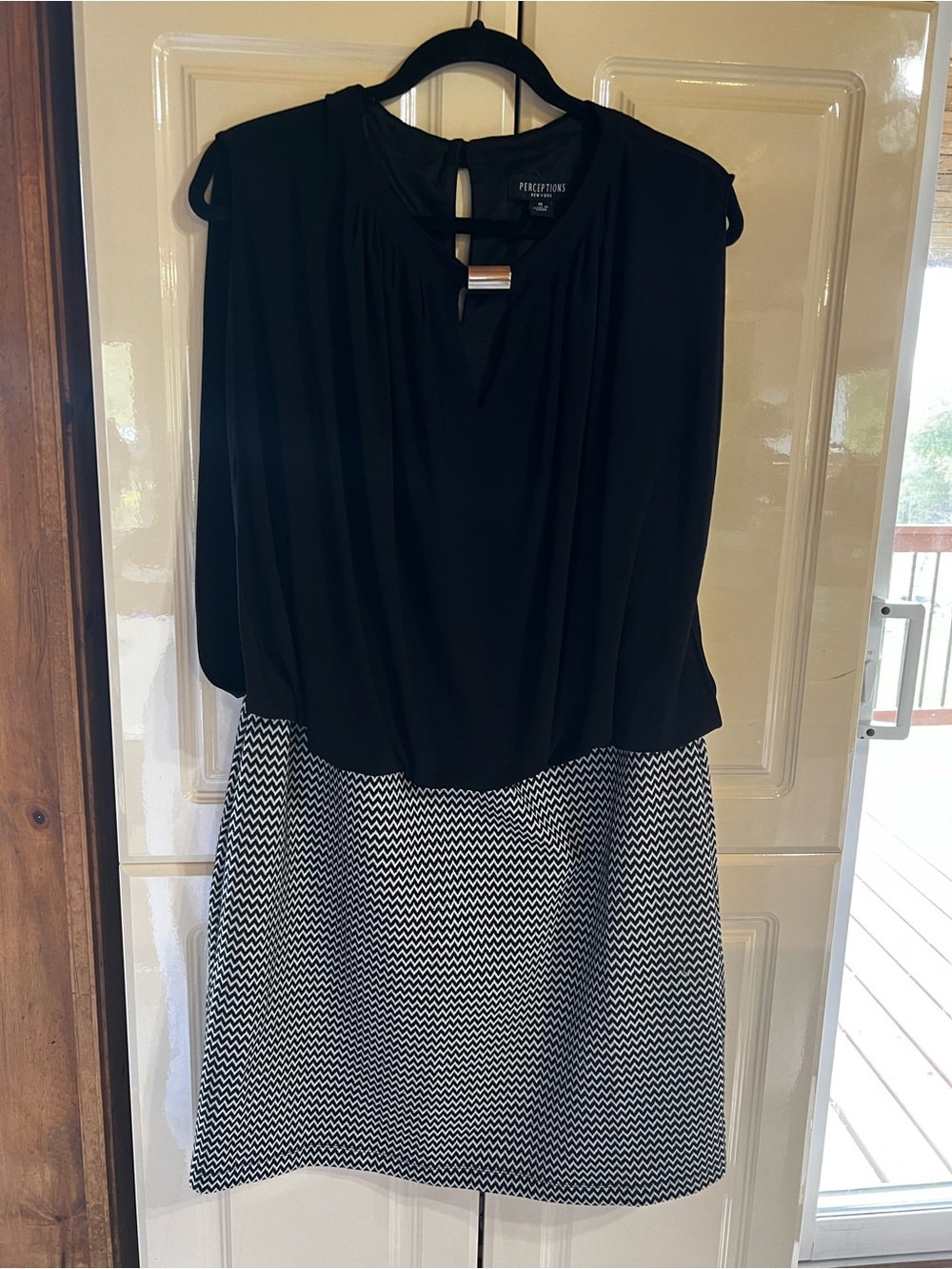 Perceptions Black and White dress